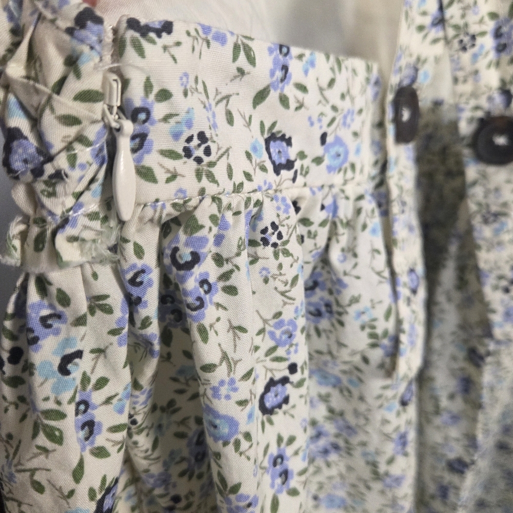 NWT Free People Petunia Cross Back Smocked Mini Dress. Size S - Picture 8 of 11